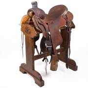 Used 16in 1/2 Breed Basket Stamp Ranch Roper