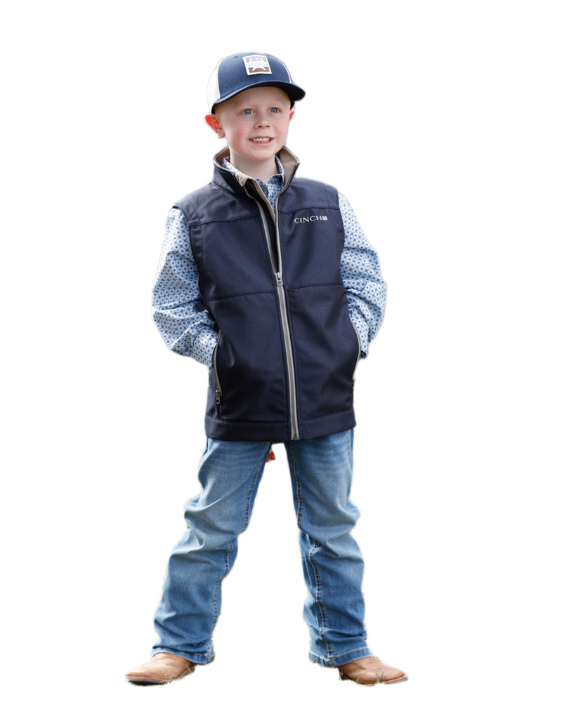 Boy's Navy Bonded Vest
