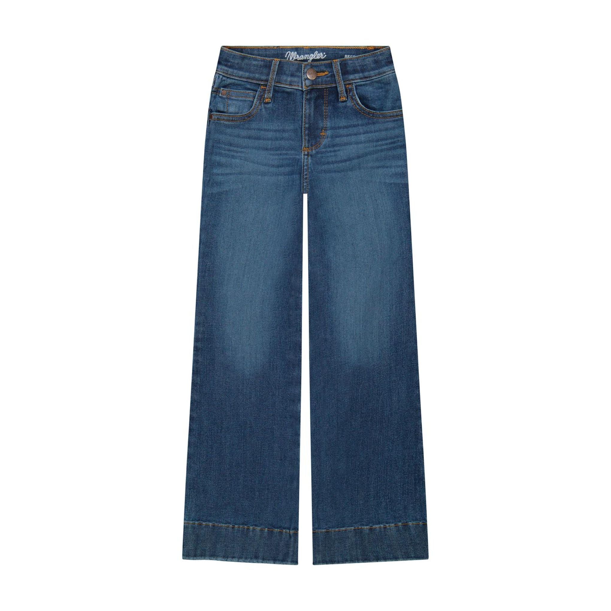 Classic Ranch Ropes Wrangler Girl's Aniyah BeSpoke Bootcut Jeans — NRS