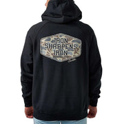 Men's Black Iron Sharpens Iron Fleece Hoodie