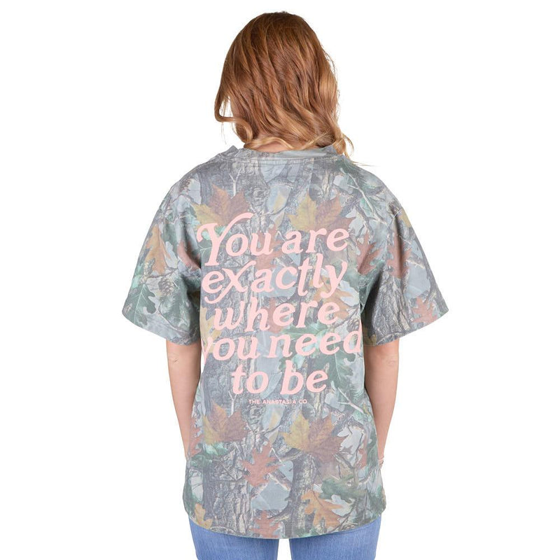 Women's Camo Exactly Where Oversized Tee Shirt