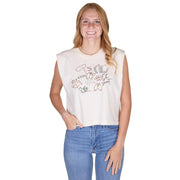 Women's Ivory Oh Shoot Muscle Tank