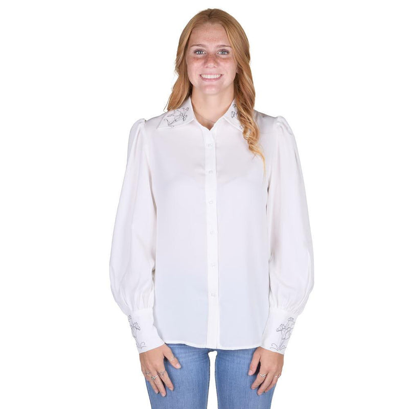 Women's Ivory Bucking Horse Top
