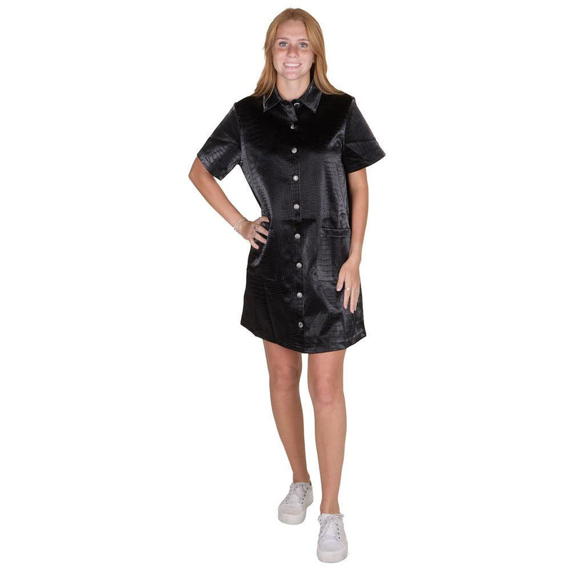 Croc Print Dress