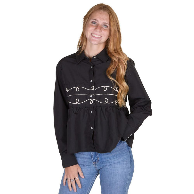 Midnight Loopty Lou Long Sleeve Top