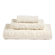 Sculpted Ivory 3 Piece Towel Set