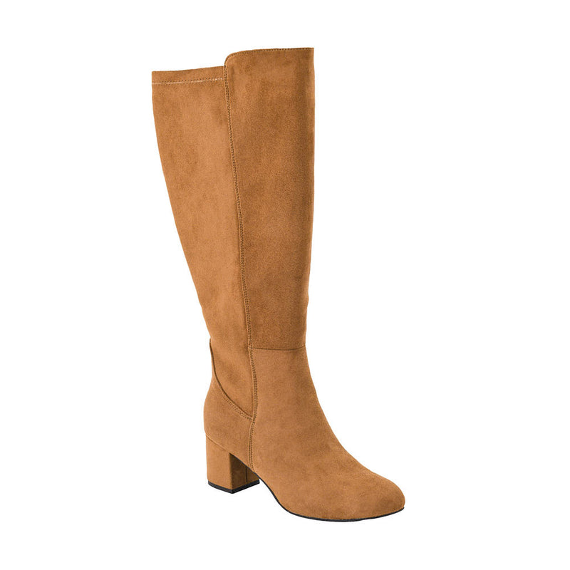 Women's Made You Look Camel Faux Suede Tall Boot