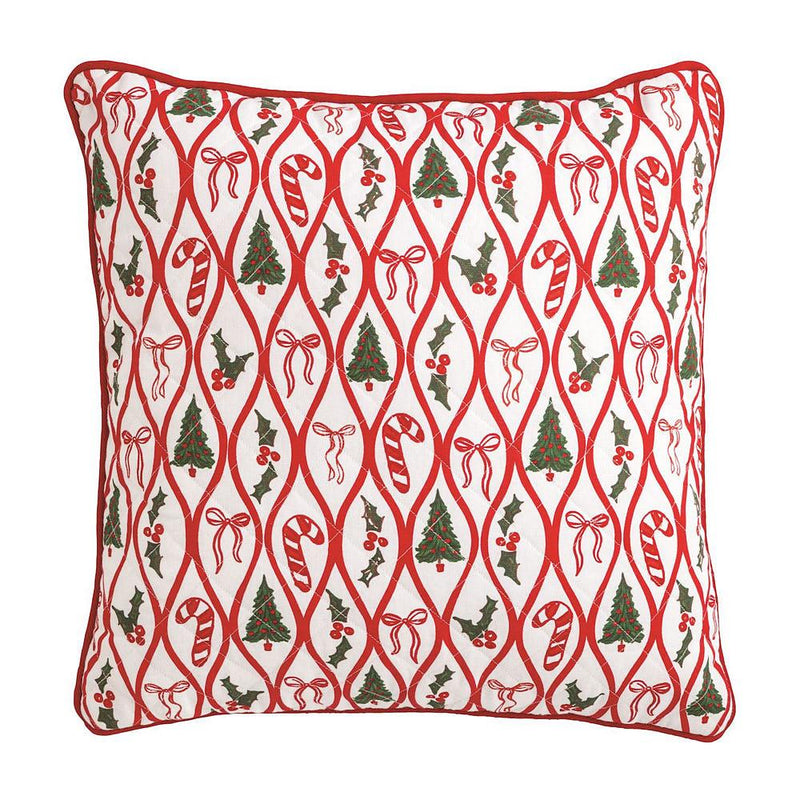 Reversible Lattice Quilted Pillow