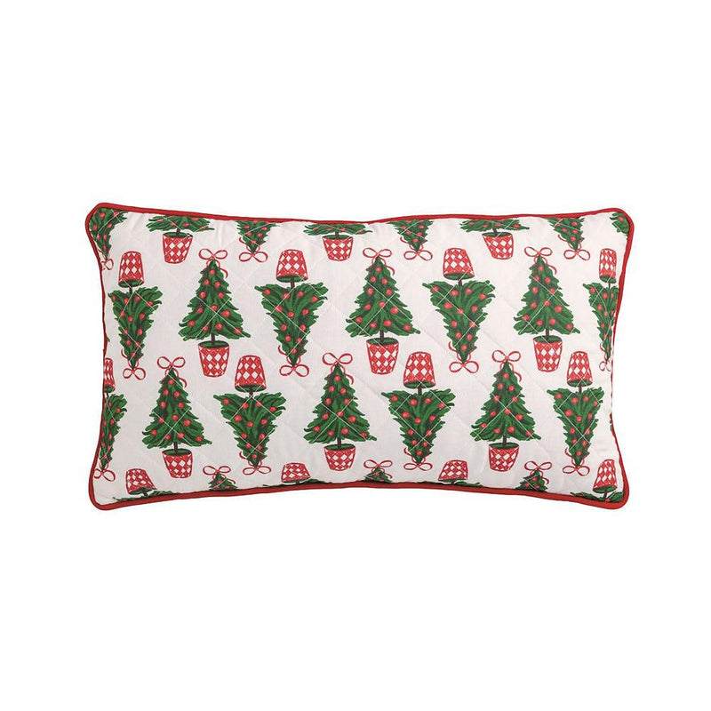 Reversible Tree Quilted Pillow