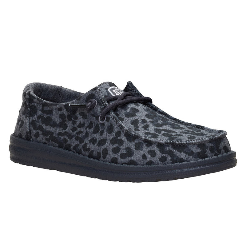 Women's Wendy Stretch Jersey Leopard Charcoal Casual