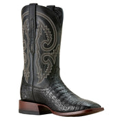 Men's Classic Callen Matte Black Caiman Vamp 12in Midnight Black Top