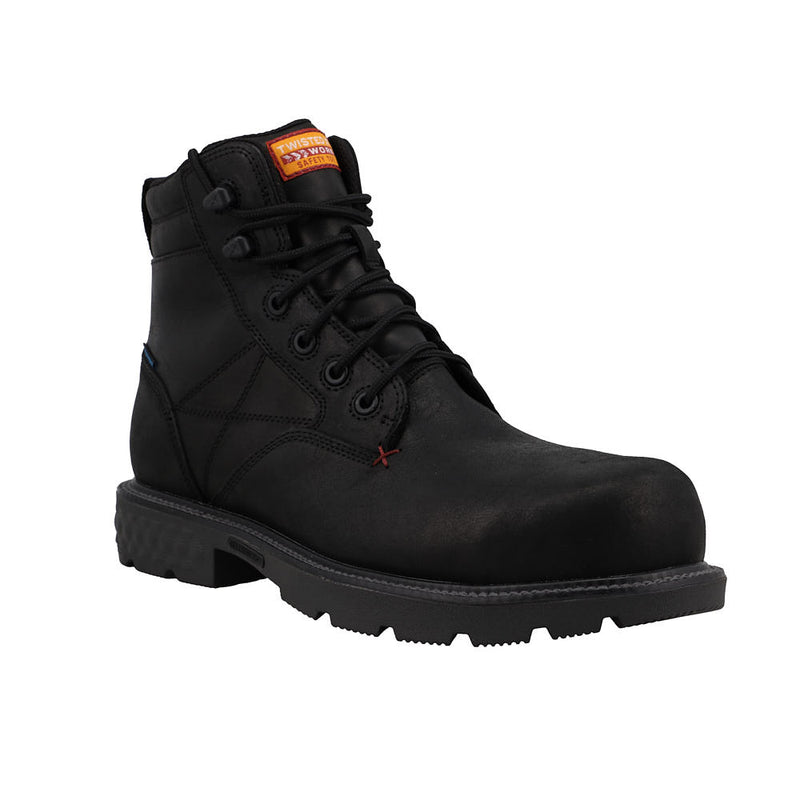 Men's 6in Black Waterproof Nano Toe Work Boot
