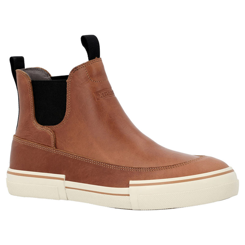 Men's Chelsea Leather Cashew Ankle Deck Boot