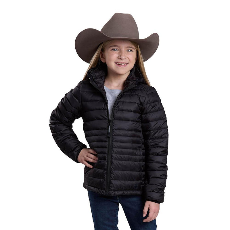 Girl's Black Crushable Jacket