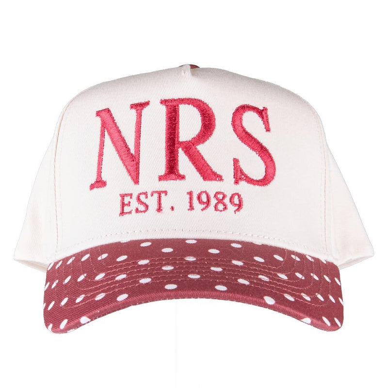 NRS Maroon Polka Dot Cap