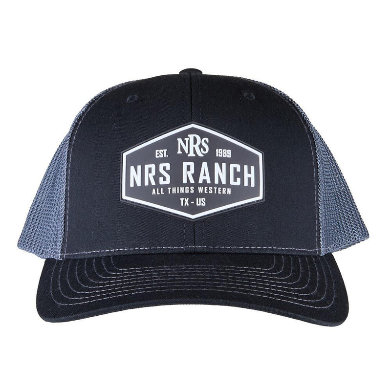 Ranch Black & Graphite Rubber Patch Cap