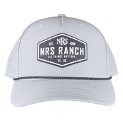 Ranch Silver & Black Rubber Patch Cap