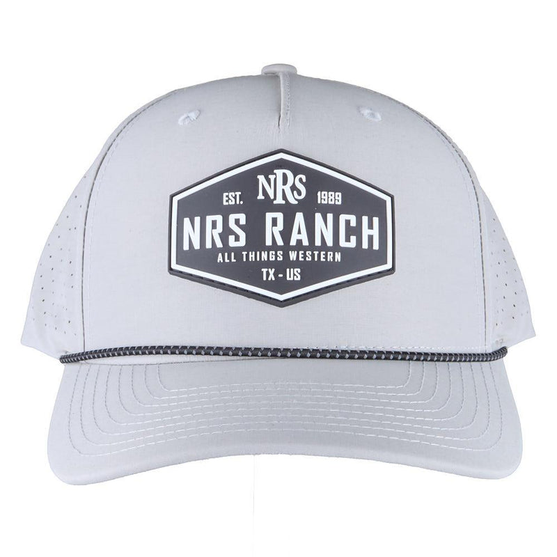 Ranch Silver & Black Rubber Patch Cap