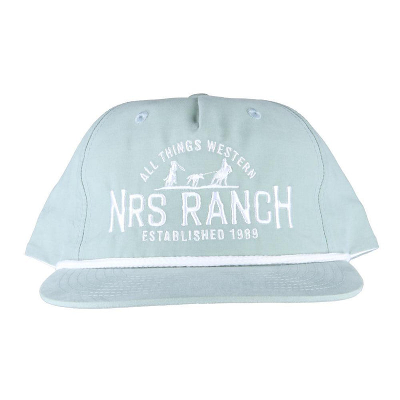 Ranch Dusty Blue & White Rope Cap