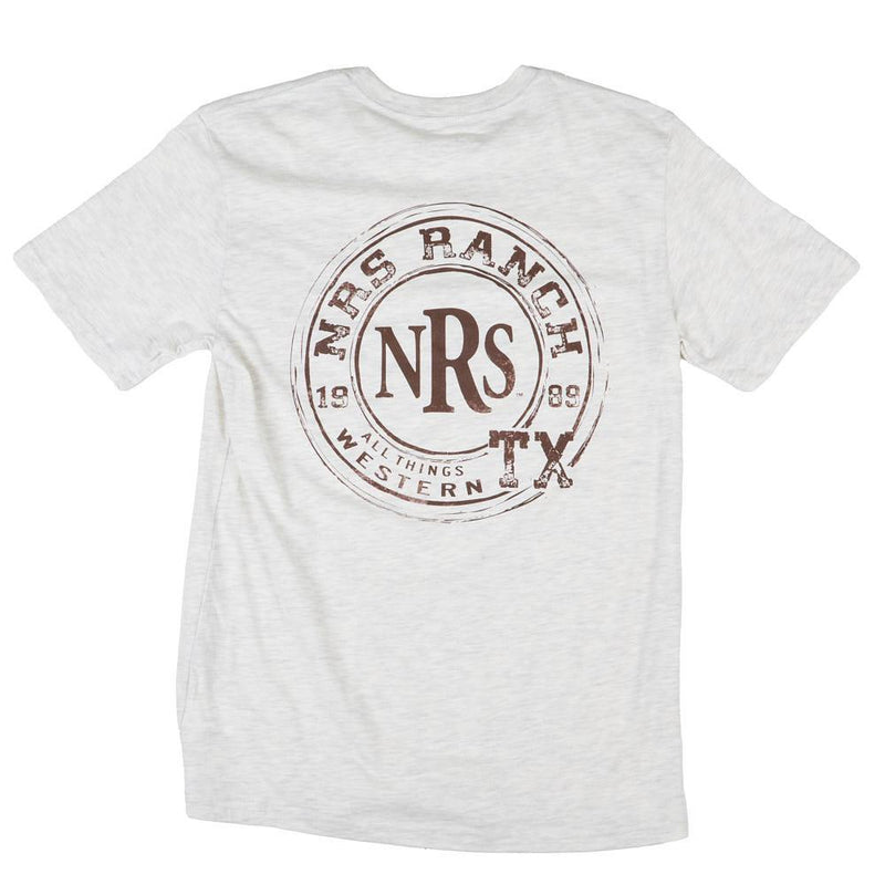 Ranch TX Oatmeal Round Logo Tee Shirt