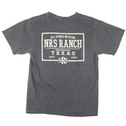 Ranch Texas Bucking Horse Grey Tee Shirt
