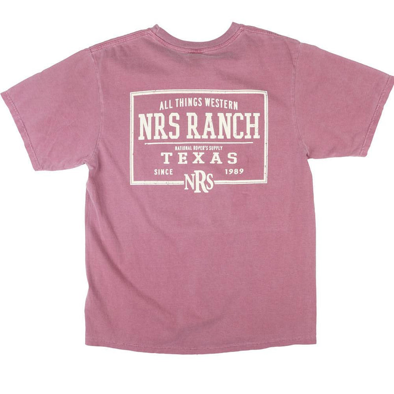 Ranch Texas Maroon Back Logo Tee Shirt