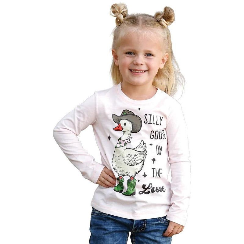 Toddler Girl's Silly Goose Tee Shirt