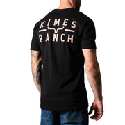 Men's Back Branded Black Tee Shirt