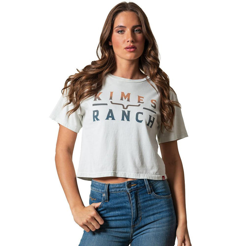 Women's Natural Faded Brand Tee Shirt