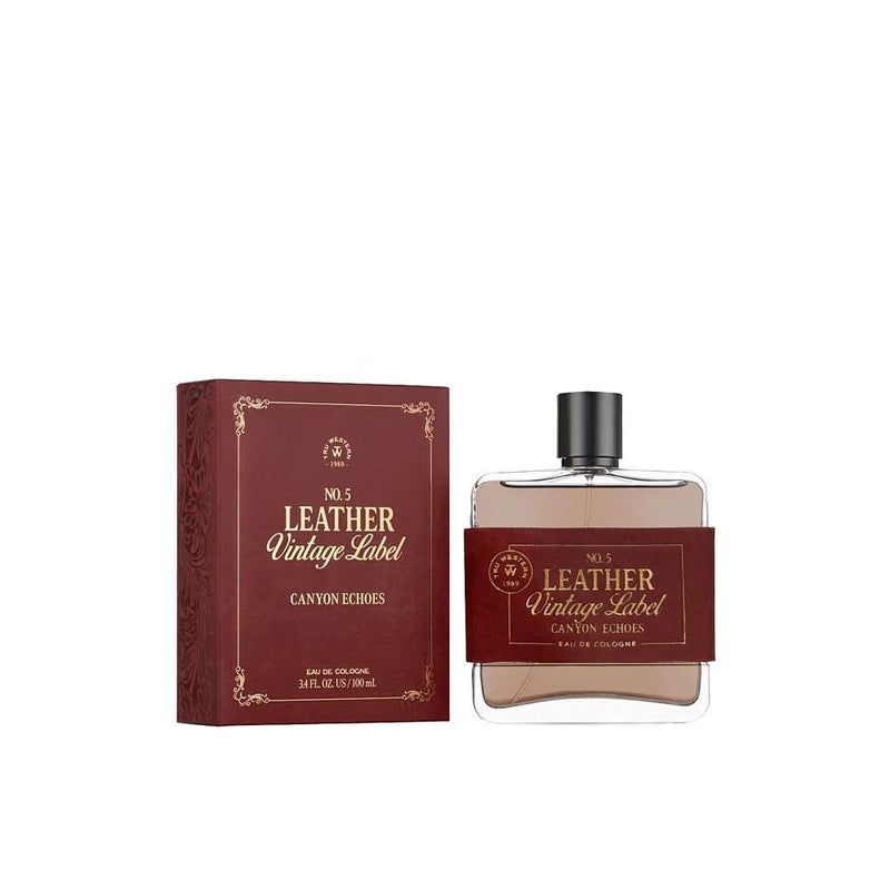 No. 5 Leather Vintage Label Canyon Echoes