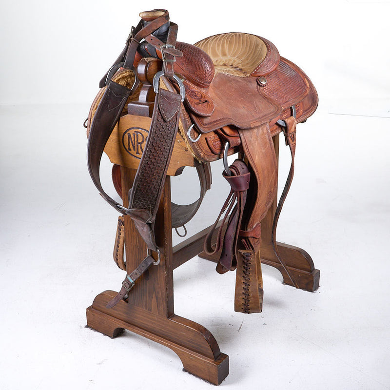 Used 14in Patrick Smith 1/4 Basket Stamp Team Roper