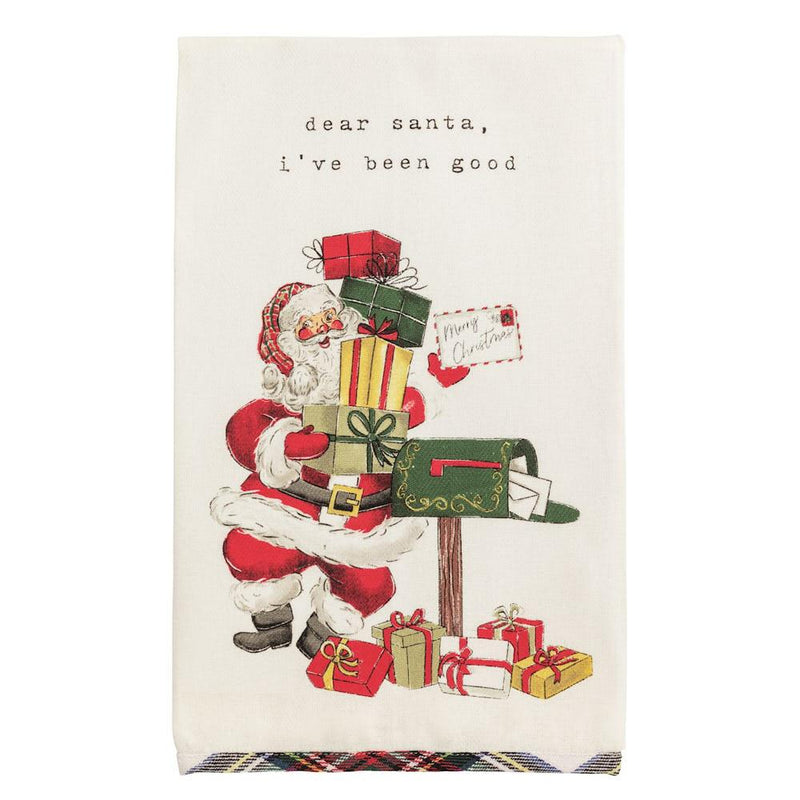 Mailbox Christmas Tartan Towel
