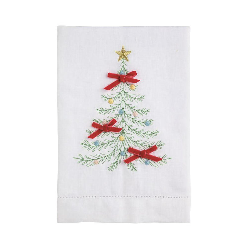 Tree Embroidered Towel