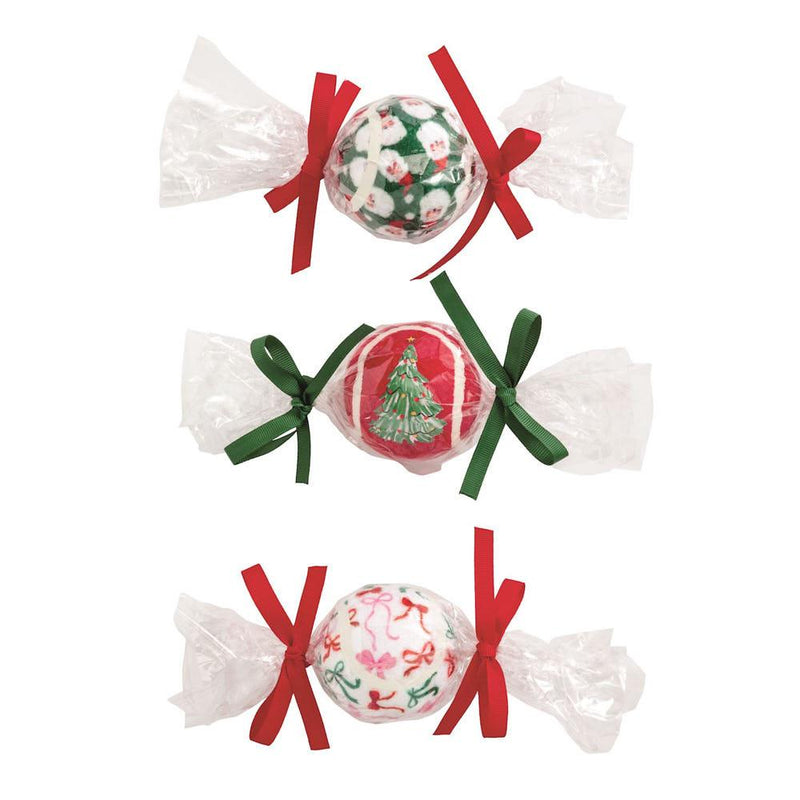 Assorted Christmas Pet Tennis Ball