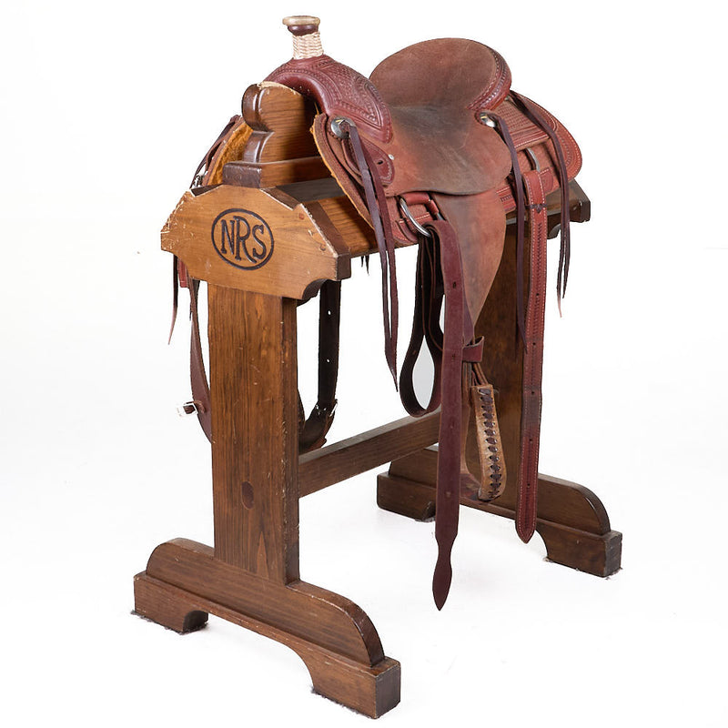 Used 13in Basket Stamped Youth Team Roper