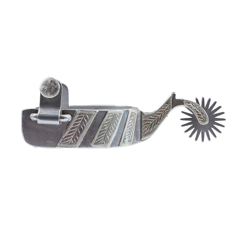 Silver Bar Spurs W/ 16 PT Rowels