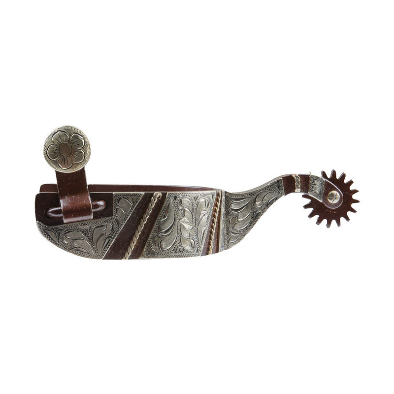 Tyler Men`s Antique Striped Rock Grinder Spurs