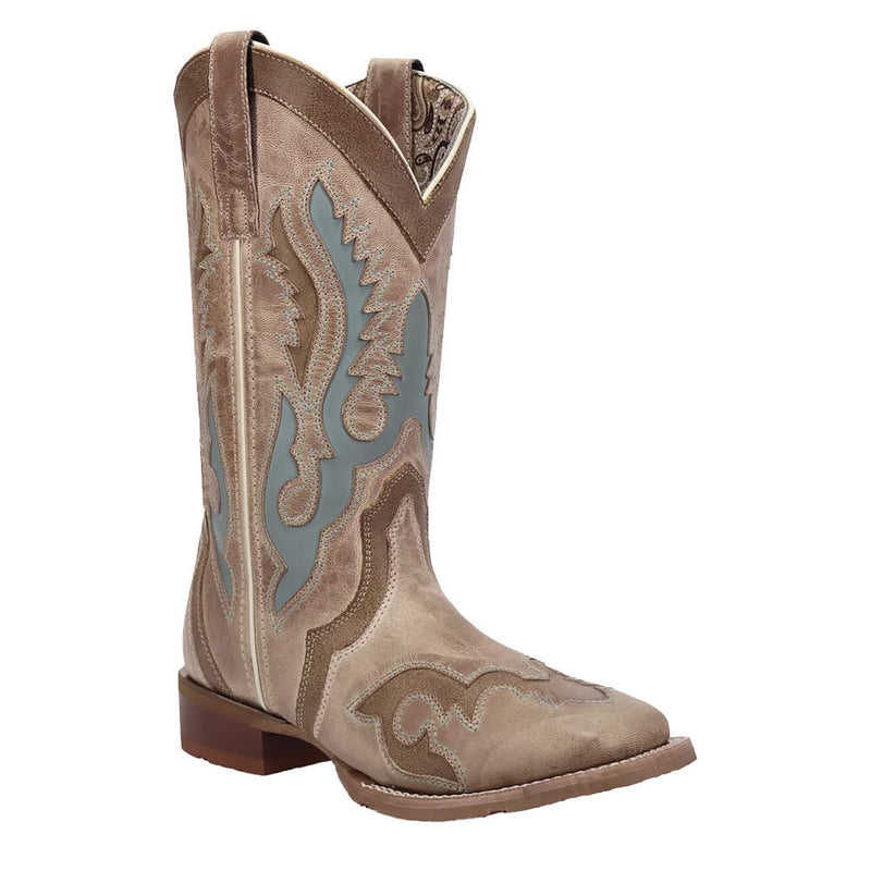 Women's Ardena Tan Overlay Vamp 12in Overlay Top Boot