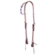 Purple Pony Club Beaded Single Ear Headstall