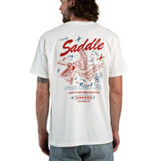 Men's White Saddle To Surf Tee Shirt