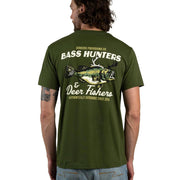 Men's Green Deer Fishers Tee Shirt