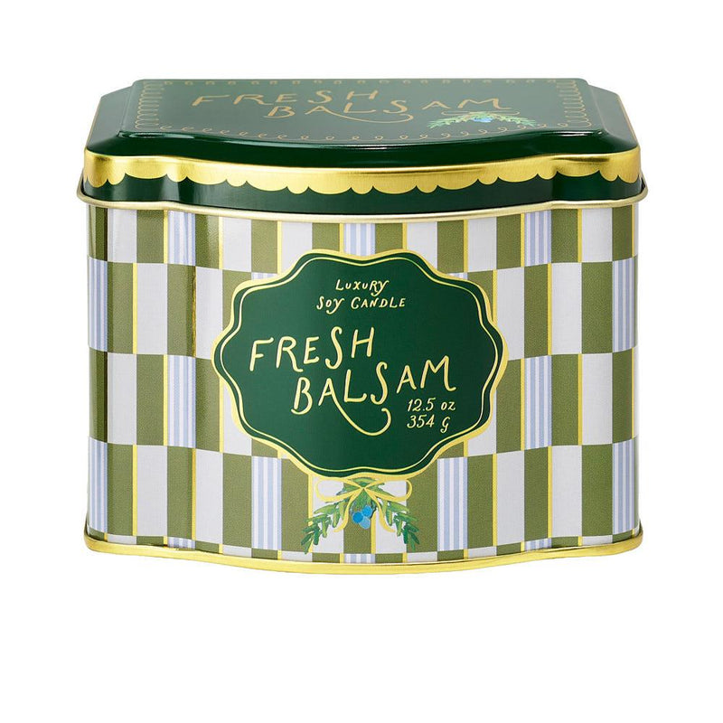 Fresh Balsam Printed Tin Candle