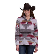 Women's Grey Print Pullover