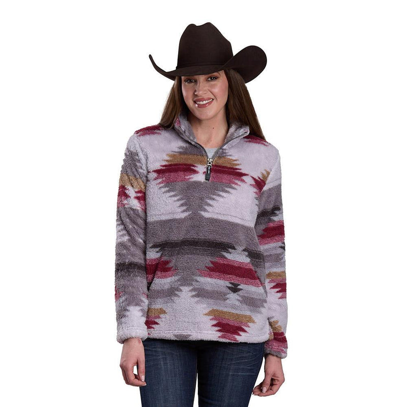 Women's Grey Print Pullover