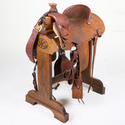 Used 14in Platinum Series Team Roping Saddle