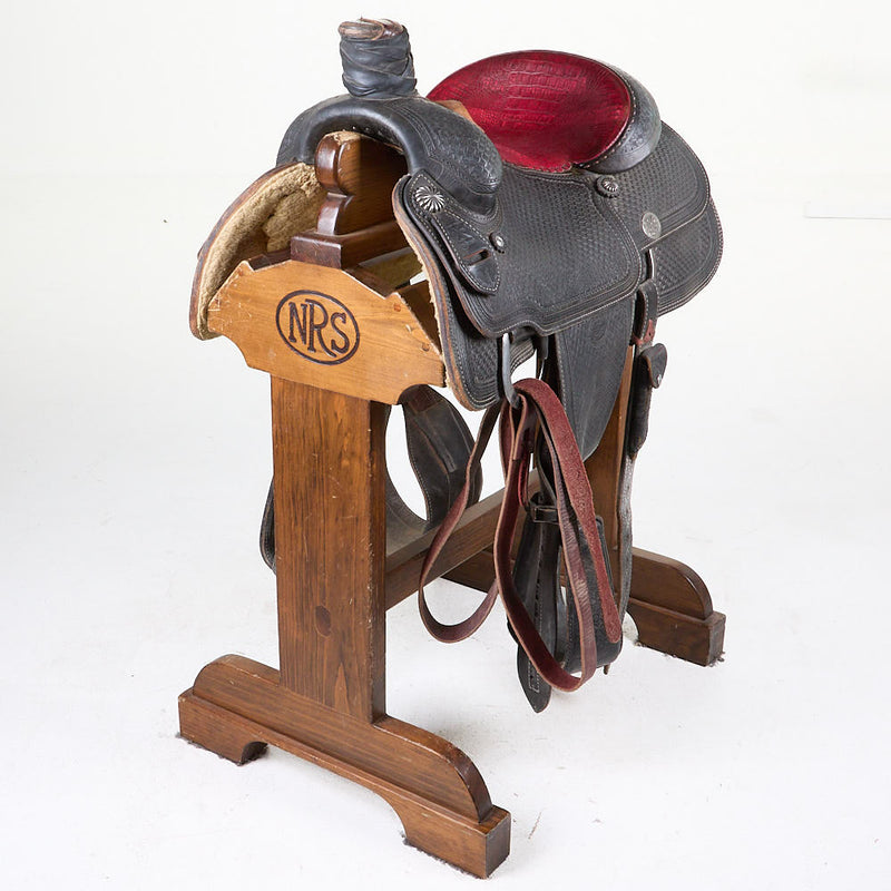 Used 14.5in Full Tooled Reinsman X Series Team Roping Saddle