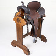 Used 15.5in 1/2 Breed Usher Barrel Saddle