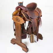 Used 16in 1/2 Floral Billy Cook Ranch Roper Saddle