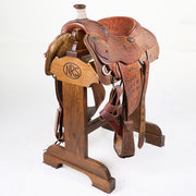 Used 14.5in Full Tooled Coats Calf Roping Saddle