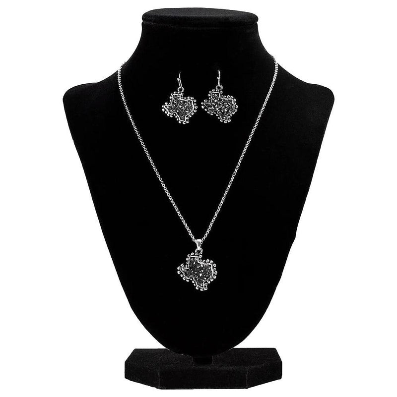 State Texas Necklace & Earring Set